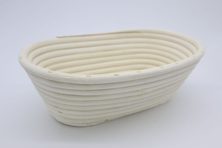 Gärkorb oval, geflochten aus Peddigrohr für Teige bis 500 g